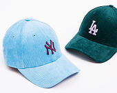 Dámská Kšiltovka New Era - MLB Cord 9FORTY - NY Yankees - Blue / Burgundy