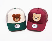 Dětská Kšiltovka New Era - Boucle Bear 9FORTY Trucker - Burgundy