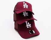 Dětská Kšiltovka New Era - MLB League Essential 9FORTY Trucker - LA Dodgers - Burgundy / White
