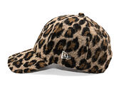 Dámská Kšiltovka New Era - MLB Cosy Animal - Leopard Fleece 9FORTY - NY Yankees - Caramel / Auburn
