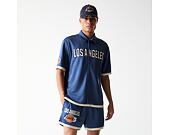 Dres New Era - NBA Button Jersey Shirt - LA Lakers - Muted Indigo