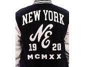 Bunda New Era - Patch Varsity Jacket - Black