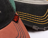 Kšiltovka Von Dutch - Trucker - Washed Brown/Black/Green