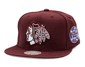 Kšiltovka Mitchell & Ness - NHL Fashion Basic Snapback - Chicago Blackhawks - Dark Purple