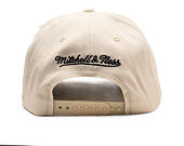 Kšiltovka Mitchell & Ness - Branded Script Stretch  - Off White