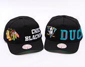 Kšiltovka Mitchell & Ness - NHL Busted Pro Vntg - Anaheim Ducks - Black