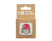 Připínáček New Era - Branded Cap Pin - Cat - Silver