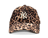 Dámská Kšiltovka New Era - MLB Womens Leo Velour 9FORTY - NY Yankees - Brown / Cream