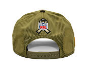 Kšiltovka New Era - NFL25 "Salute to Service" - 9SEVENTY Stretch-Snap - Baltimore Ravens