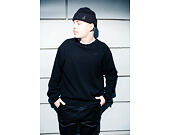Triko New Era - Branded Longsleeve Waffle Tee - Black