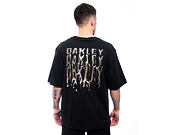 Triko Oakley - Stacked Metal Tee - Blackout