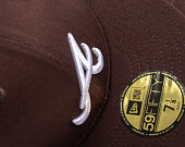 Kšiltovka New Era - MLB Seasonal 59FIFTY - Atlanta Braves - Burnt Wood - Brown