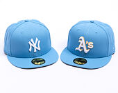 Kšiltovka New Era - MLB Seasonal 59FIFTY - NY Yankees - Sky Blue / Pink UV