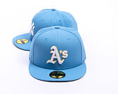 Kšiltovka New Era - MLB Seasonal 59FIFTY - Oakland Athletics - Sky Blue / Pink UV