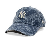 Kšiltovka New Era - MLB Washed Paisley 9TWENTY - NY Yankees - Navy