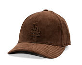Kšiltovka New Era - MLB Cord 9FORTY M-CROWN - LA Dodgers - Chestnut Brown