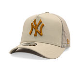 Dětská Kšiltovka New Era - MLB Essential 9FORTY Trucker - NY Yankees - Stone