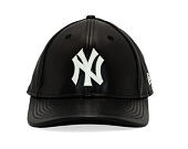 Kšiltovka New Era - MLB IMAGE DROP - Leather 9FORTY M-CROWN - NY Yankees - Black