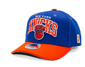 Kšiltovka Mitchell & Ness - NBA Team Arch Snapback - New York Knicks - Blue / Orange