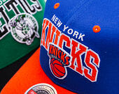 Kšiltovka Mitchell & Ness - NBA Team Arch Snapback - New York Knicks - Blue / Orange