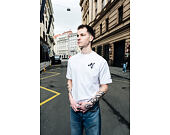 Triko New Era - Floral Graphic Oversized Tee - White