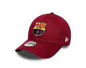 Dětská Kšiltovka New Era - Core Logo 9FORTY Kids - Barcelona FC - Cardinal