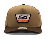 Kšiltovka Brixton - Linwood MP Snapback - Sand/Pinecone Brown