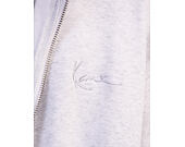 Mikina Karl Kani - Signature Oversized Zip Hoodie - Heather Grey
