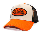 Kšiltovka Von Dutch - Trucker - Classic Logo Orange/Green