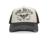 Kšiltovka Von Dutch - Trucker - Calif. Motorcycles 1929 Grey/Distressed Black Denim
