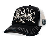 Kšiltovka Von Dutch - Trucker - Eye Out Side Patch Black/White