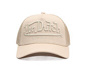 Kšiltovka Von Dutch - Trucker - Originals Logo Beige
