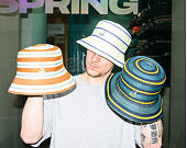Klobouk Kangol - Tropic Resort Stripe Lahinch - Butter Chiffon Multi