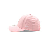 Dětská Kšiltovka New Era - MLB Linen 9FORTY M-CROWN - LA Dodgers - Pink Rouge / White