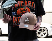 Dámská Kšiltovka New Era - MLB Linen 9FORTY - LA Dodgers - Camel