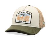 Kšiltovka New Era - Branded Wild West Patch 9FORTY M-CROWN A-Frame Trucker - New Olive / Stone