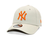 Dětská Kšiltovka New Era - MLB Essential 9FORTY - NY Yankees - Stone / Orange