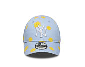 Dětská Kšiltovka New Era - MLB Summer Print 9FORTY - NY Yankees - Sky Blue / Yellow