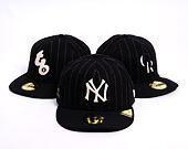 Kšiltovka New Era - MLB Moon Cooperstown 59FIFTY - NY Yankees - White And Navy Pinstripe
