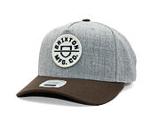 Kšiltovka Brixton - Crest C Mp Snapback - Heather Grey/Pinecone Brown