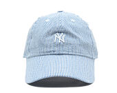 Dětská Kšiltovka New Era - MLB Seersucker 9TWENTY - NY Yankees - Pastel Blue