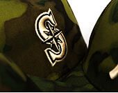 Kšiltovka New Era - MLB Ripstop Camo 59FORTY - Seattle Mariners - Woodland Camo