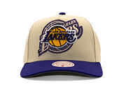 Kšiltovka Mitchell & Ness - Off Tilted - NBA - Los Angeles Lakers - Off White