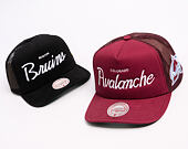 Kšiltovka Mitchell & Ness - Head Coach Trucker - NHL - Colorado Avalanche - Maroon