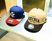 Kšiltovka New Era - Contrast Visor M-CROWN 9FORTY - Baseball Czechia - Ivory