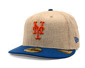 Kšiltovka New Era - MLB "Summer Twine" 59FIFTY - NY Mets - Team Color / Open Market Tan