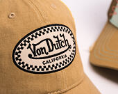 Kšiltovka Von Dutch - Baseball Cap - California Patch - Tan / Yellow