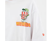 Triko New Era - Branded Food Character Oversized Tee - White
