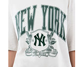 Triko New Era - MLB Arch Graphic Oversized Tee - NY Yankees - Heather Grey