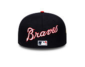 Kšiltovka New Era - MLB IMAGE DROP Cooperstown Icon 59FIFTY - Atlanta Braves - Navy / Scarlet
